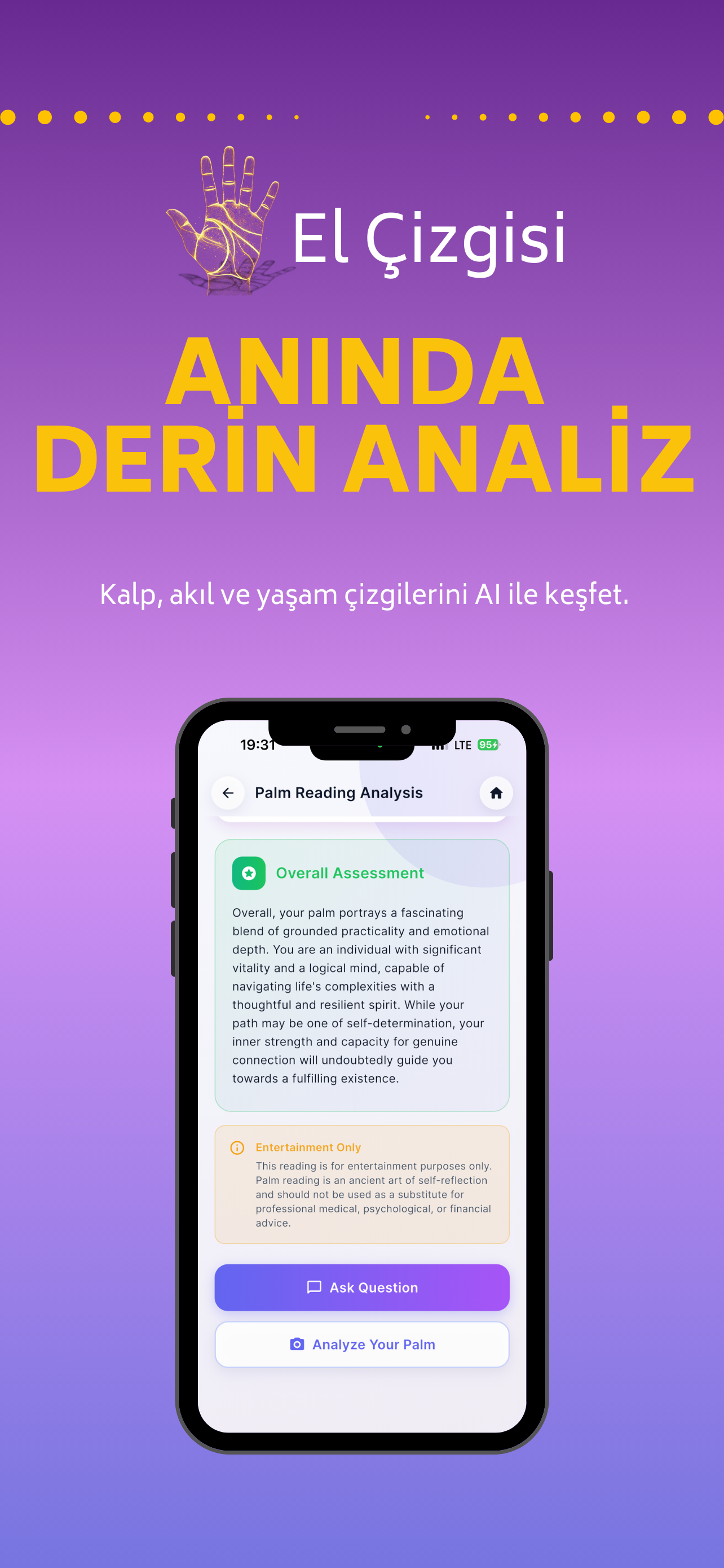 Anında Derin Analiz